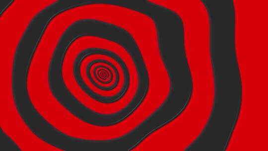 Trippy黑色和红色圆圈抽象背景