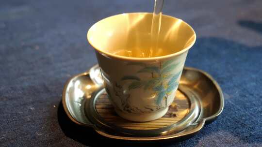 茶叶茶艺泡茶冲茶倒茶喝茶