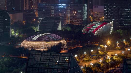 成都中國人壽夜景