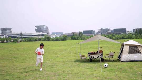 【合集】城市公园露营飞盘足球宠物美好生活视频素材模板下载