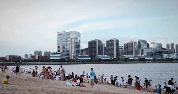 周末的珠海唐家湾沙滩（50帧）