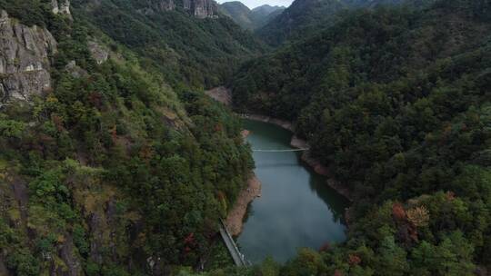 航拍浙江建德大慈岩景区