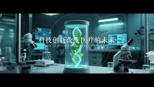 60秒医疗科技开场氛围宣传视频片头