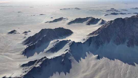 青海海西茫崖黑独山航拍4k视频