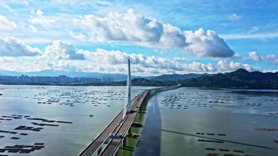 深圳湾跨海大桥航拍