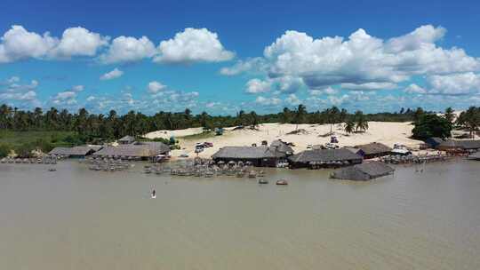 巴西Jericoacoara。巴西东北部度假旅行的热带风景。