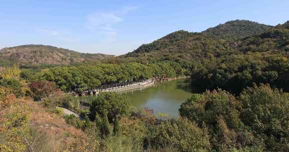 苏州白马涧龙池秀丽风光 高视角远景