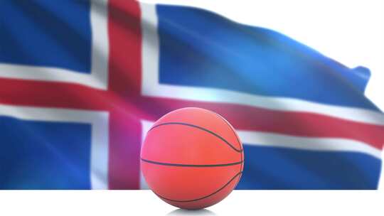 冰岛国旗篮球