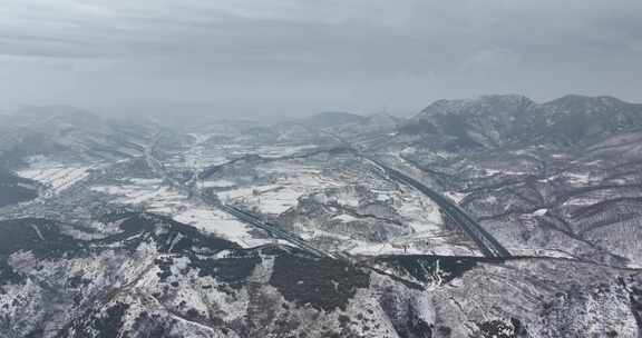 淄博沂源鲁山冬季航拍