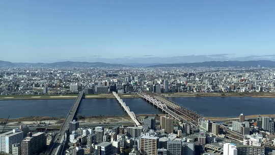 日本蓝天大厦航拍_2