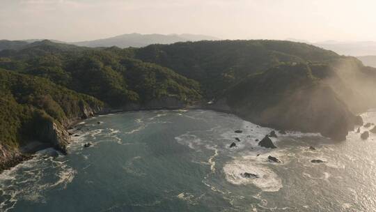 海湾景观，空中拍摄