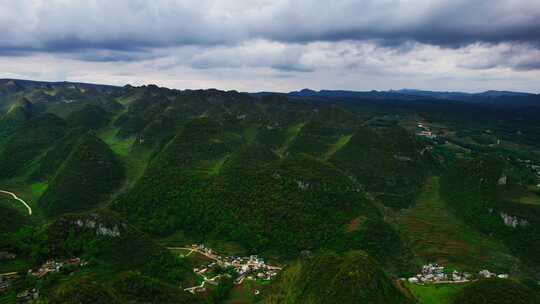 贵州毕节阿西里西二台坡万峰林航拍