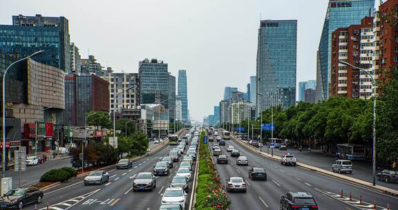 4k 延时北京三环交通车流