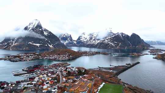 4K航拍挪威罗弗敦群岛无限风光
