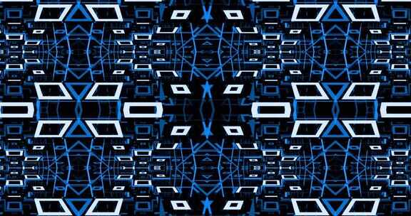 387 4K时尚水蓝色方块几何秀场背景