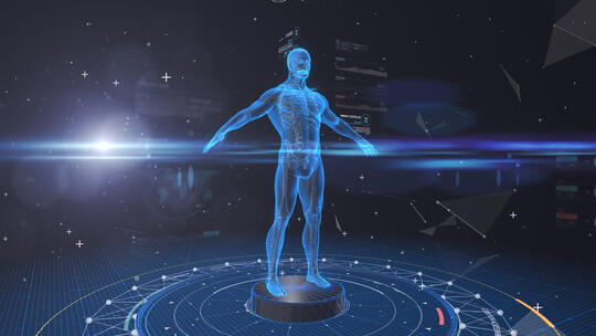 e3d人体全身扫描科技医疗健康数据信息分析