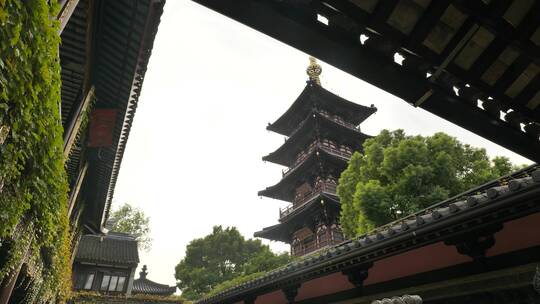 苏州寒山寺古建筑人文景观