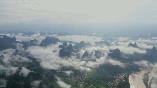 漓江云海山峦起伏云雾缭绕云海