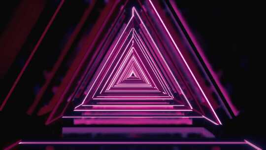 粉色三角光线动画