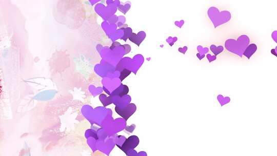  浪漫紫色母亲节片头AE模板