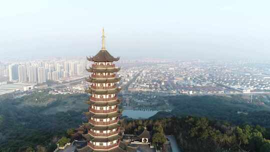 4K香山 塔 梅花