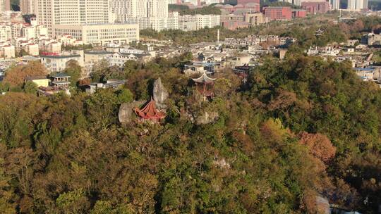 贵州贵阳花溪国家湿地公园航拍