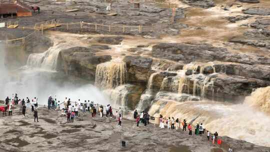 黄河黄河壶口瀑布江河山河河流奔腾河流长江