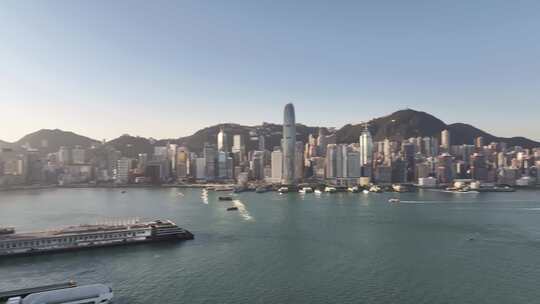 香港维多利亚港航拍