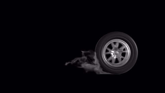车轮烟雾
