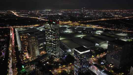 上海新国际博览中心 夜景