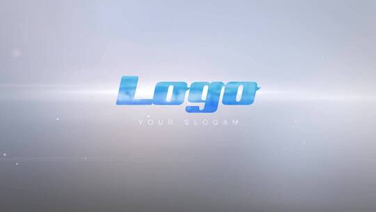 白色干净光感丝带LOGO开场AE模板AE视频素材教程下载