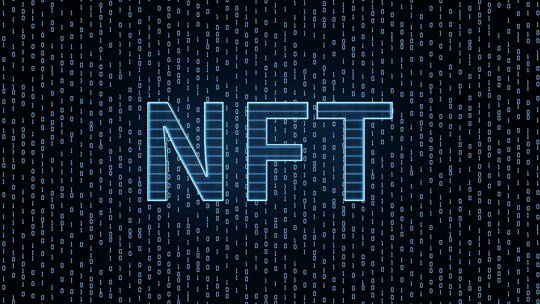 NFT数字版权加密技术 3D渲染