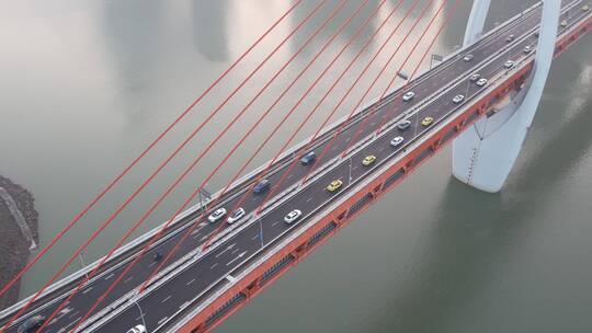 嘉陵江千厮门大桥视频素材模板下载