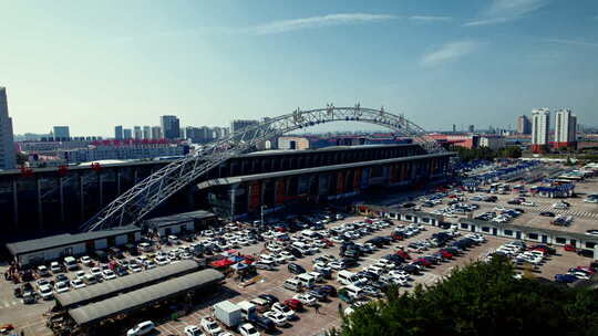 临沂汽车站航拍 临沂地标