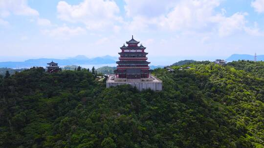 温州洞头地标望海楼航拍合集