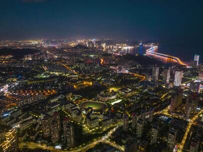 城市夜景延时