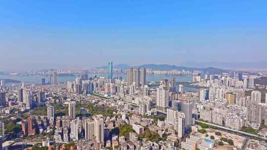 厦门 福建 思明区 大全景 俯瞰思明区