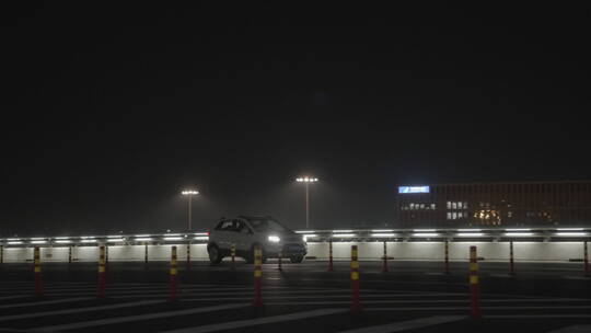 深夜机场空镜