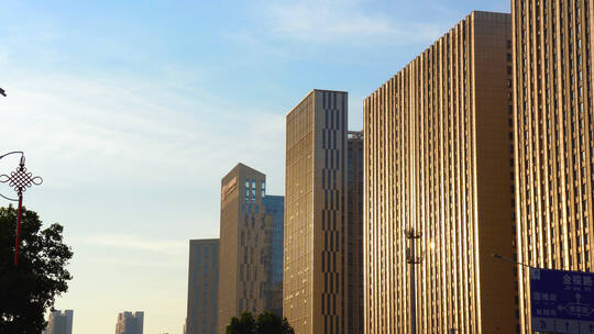 4K郑州高楼大厦城市建筑