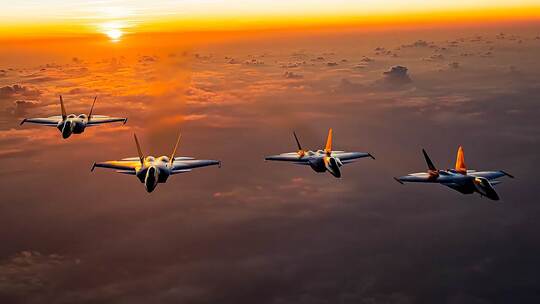 合集-空军现代战机空中巡航