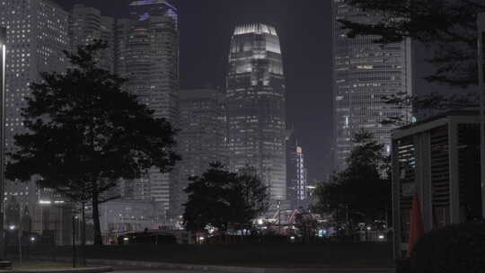 香港中环建筑夜景