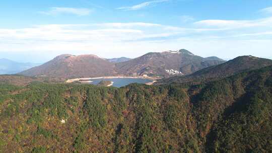 杭州临安浙西天池风景航拍