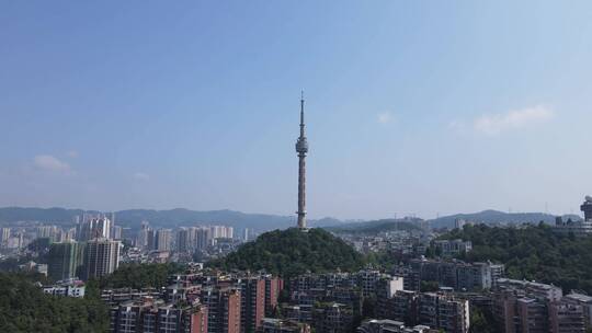 贵州贵阳城市风光旅游景点航拍