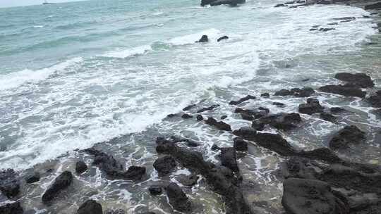 广西北海涠洲岛大海南岸鳄鱼山旅游旅行