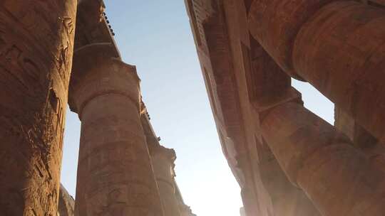 埃及 卢克索 卡纳克神庙 太阳神 法老视频素材模板下载