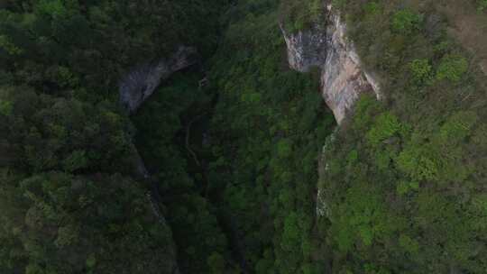 汉中地洞河天坑最美天坑喀斯特地貌户外探险