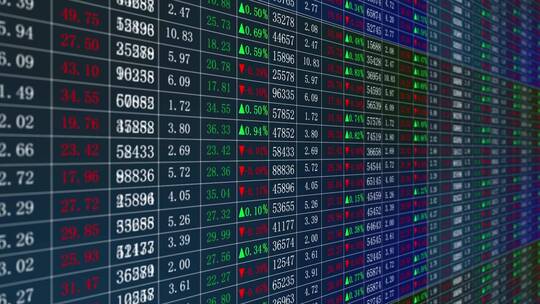 商务金融证券投资分析数据走势视频素材