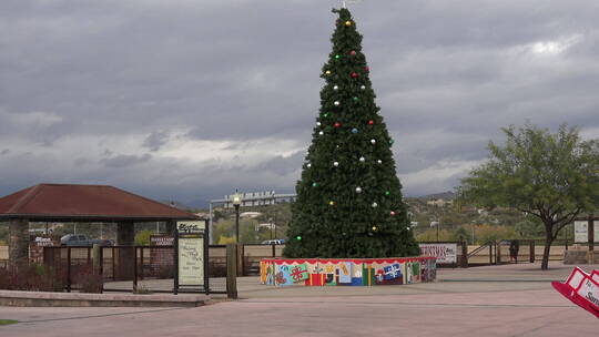 亚利桑那州旅游景点的圣诞树视频素材模板下载