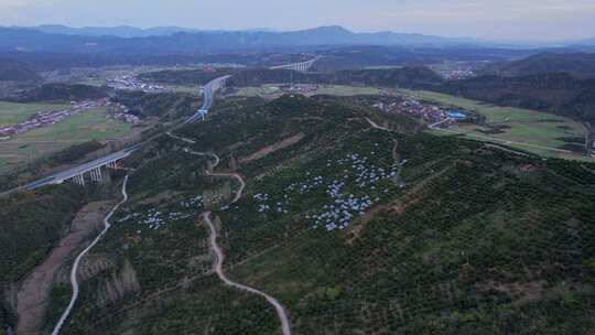 湖北远安·俯瞰平顶山桔园