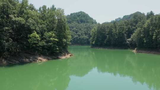 航拍杭州千岛湖景区